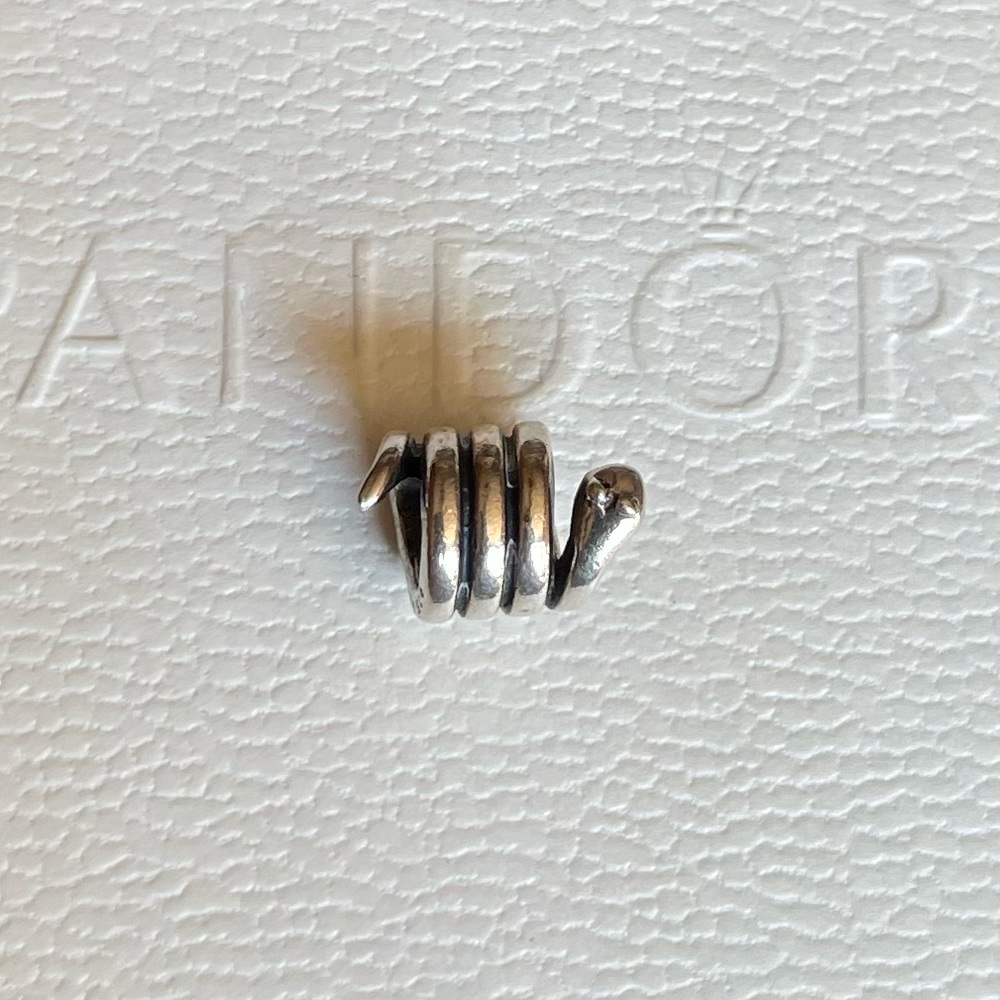 Retired Authentic Pandora Snake Charm Bracelet Euc - image 2